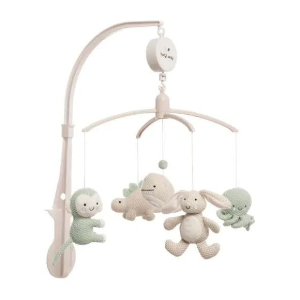 Baby's Only Animals Muziekmobiel - Laurel Green / Warm Linen