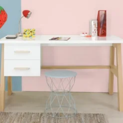 Bopita Lisa Bureau Wit / Naturel