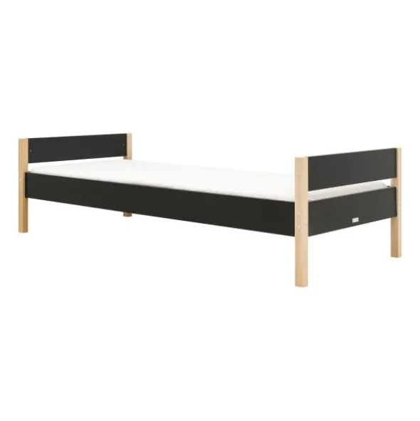 Bopita Lucas Bed - 90 x 200 cm - Zwart / Naturel
