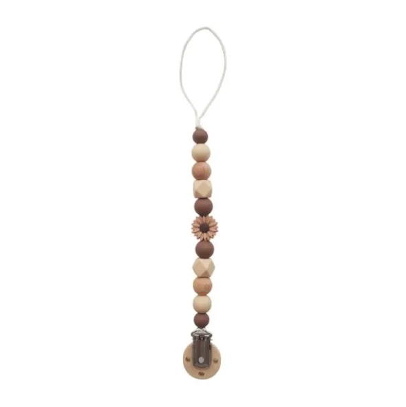 Chewies & More Speenclip - Daisy - Wood Brown