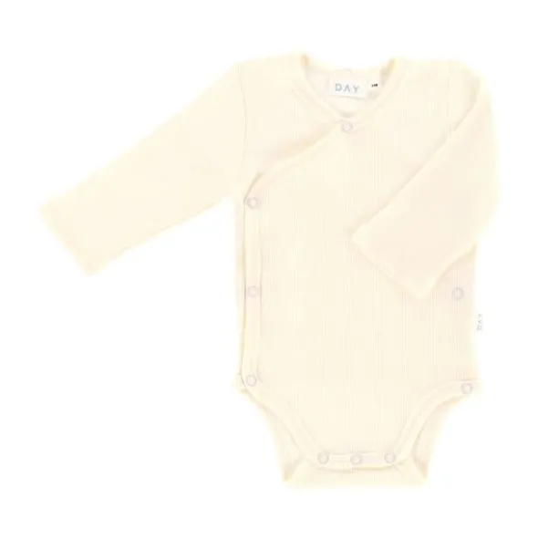 DAY Overslagromper Lange Mouw Rib - Mt. 50/56 - Cream