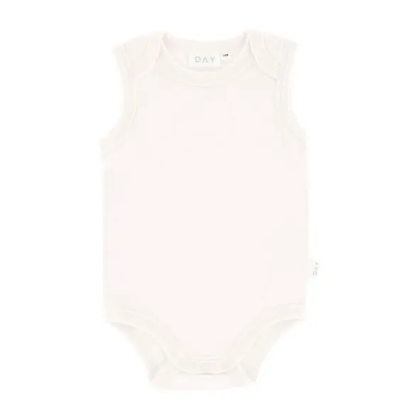 DAY Romper Mouwloos - Off White - Mt. 50/56