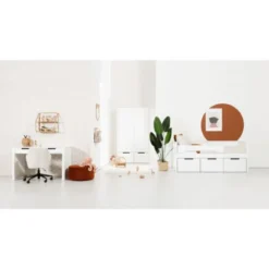 Europe Baby Ralph Kinderkamer Wit | Bed 90 x 200 cm + Bureau