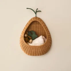 Ferm Living Gevlochten Wandmand Pear - Natural