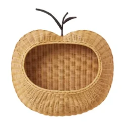 Ferm Living Gevlochten Wandmand Appel - Natural