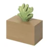Ferm Living Harbour Box - Coral - Mistletoe/Tan