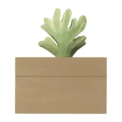 Ferm Living Harbour Box - Coral - Mistletoe/Tan