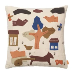 Ferm Living Village Kussen - Off-White
