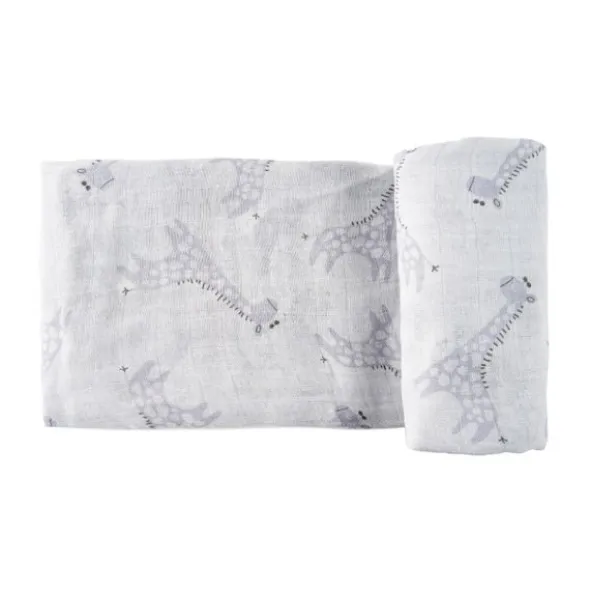 HappyBear Blue Giraffe Hydrofiel Luier 120 x 120 cm