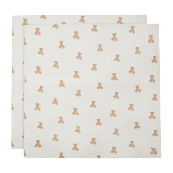 Jollein Teddy Bear Multidoek Hydrofiel Large 2 Stuks