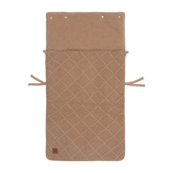 Jollein Voetenzak 3/5 Punts - Groep 0+ - Check Knit - Biscuit