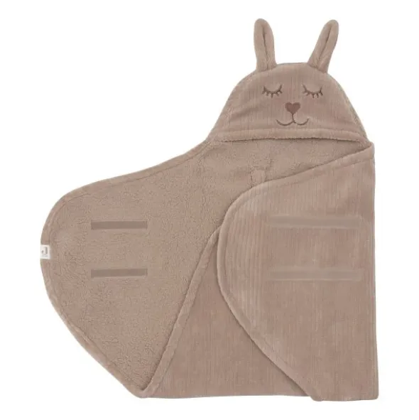 Jollein Wikkeldeken - Milky Coffee - Bunny Cloudy Rib