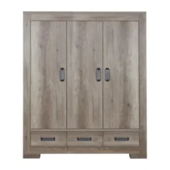 Kidsmill Brent Kledingkast 3-Deurs Oldwood