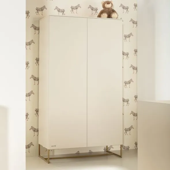 Kidsmill Intense II Kast 2-Deurs - Oatmeal / Patinated Brass
