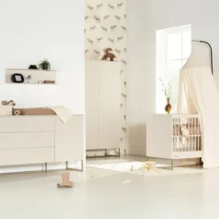 Kidsmill Intense II Ledikant 60 x 120 - Oatmeal / Patinated Brass