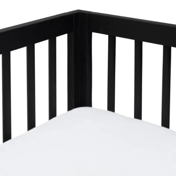Kidsmill Pure Wood Ledikant Zwart Geborsteld 60 x 120 Cm