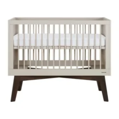Kidsmill Sixties Babybed Oatmeal / Walnoot 60 x 120 cm