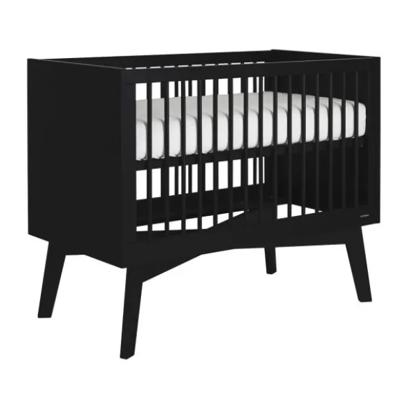 Kidsmill Sixties Babybed Zwart Mat 60 x 120 cm