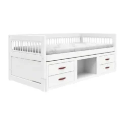 LifeTime Breeze Kajuitbed – Met Boekenkast – Luxe lattenbodem