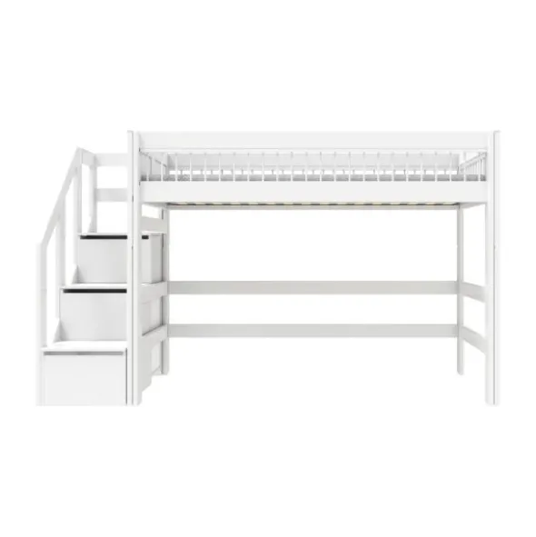 LifeTime Breeze Lage Hoogslaper – Trapkast – Luxe Lattenbodem