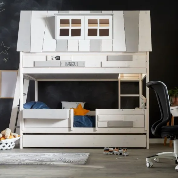 LIFETIME Kidsrooms Avonturenbed Hangout Whitewash