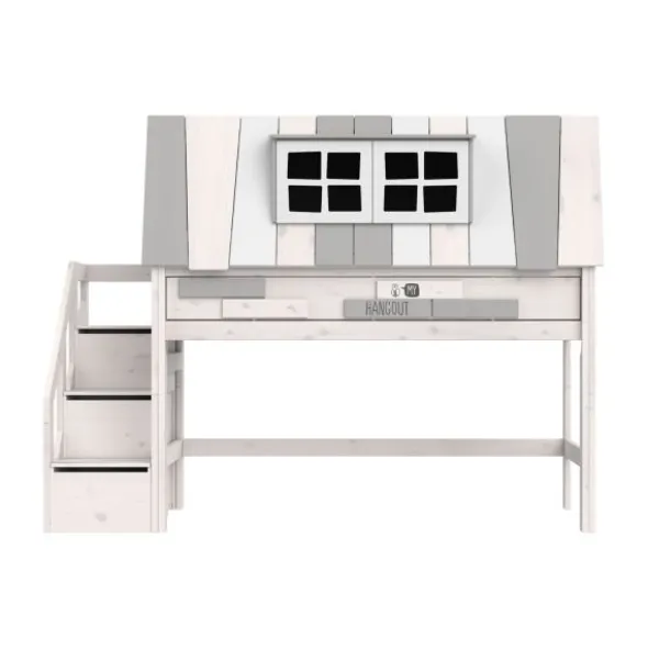 LIFETIME Kidsrooms Halfhoogslaper My Hangout - White-Wash