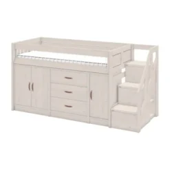 LIFETIME Kidsrooms Halfhoogslaper All-In-One Whitewash
