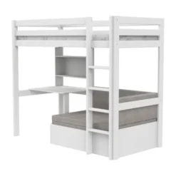 Lifetime Kidsrooms Hoogslaper - Elements Study & Relax - Wit