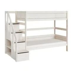 LIFETIME Kidsrooms Stapelbed Met Trapkast Whitewash