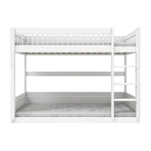 LifeTime Stapelbed – Laag – Rolbodem – Wit Gelakt