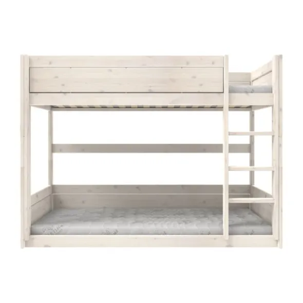 LifeTime Stapelbed – Laag – Rolbodem – White-Wash