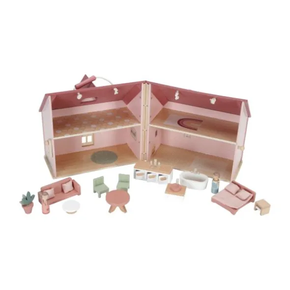 Little Dutch Houten Poppenhuis - Small - Pink