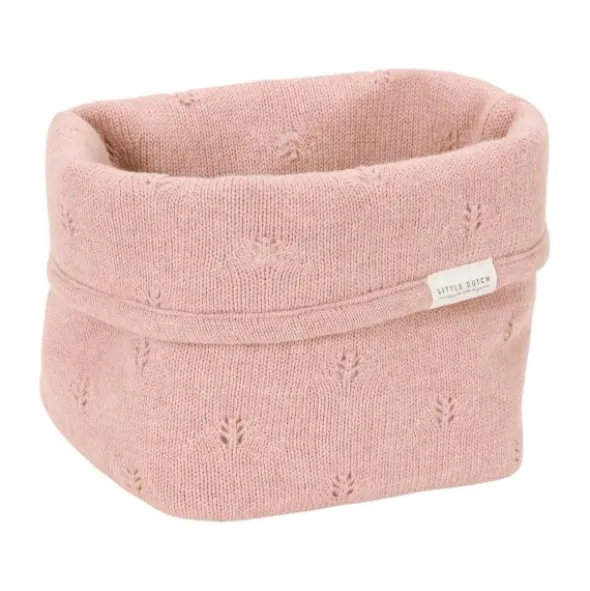 Little Dutch Pure - Commodemandje Klein - 15 x 15 x 15 cm - Gebreid - Blossom
