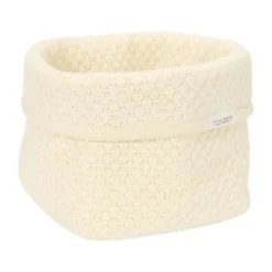 Little Dutch Pure Commodemandje Klein - 15 x 15 x 15 cm - Gebreid - Soft White