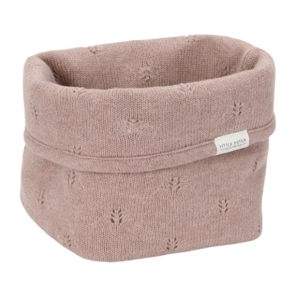 Little Dutch Pure Commodemandje Klein - 15 x 15 x 15 cm - Gebreid - Pink Blush