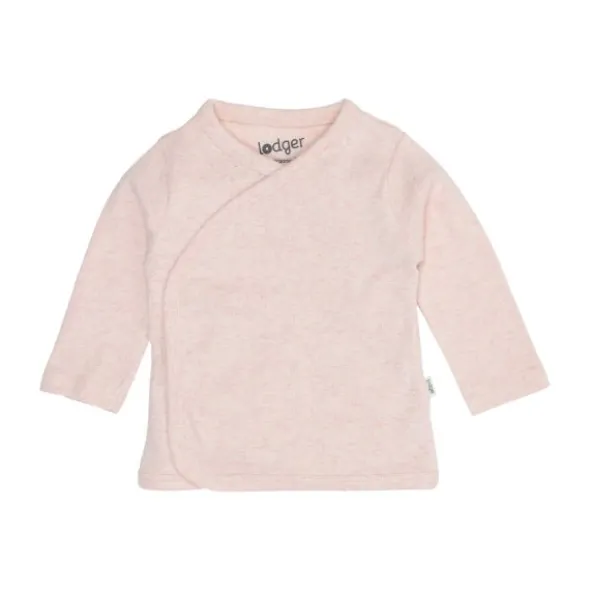 Lodger Melange Overslag Shirt - Maat 50 - Tan