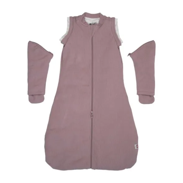 Lodger Rib Slaapzak Hopper - Maat 50/62 - Rose
