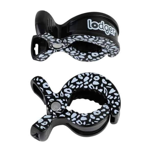 Lodger Swaddle Printed Clips Black Dot 2 Stuks