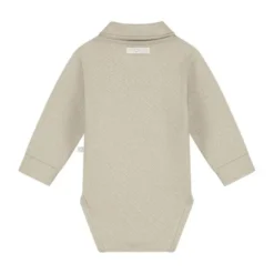 Mats & Merthe Noah Romper Met Kraag Lange Mouw light Brown 1 Mnd
