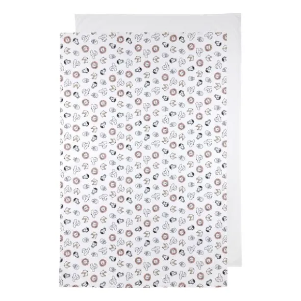 Meyco Animal / Uni Ledikantlaken - 100 x 150 cm - 2 Stuks - White