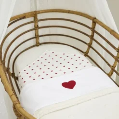 Meyco Baby Sweet Heart Hydrofiele Doeken - 70 x 70 cm - 3-Pack - Red