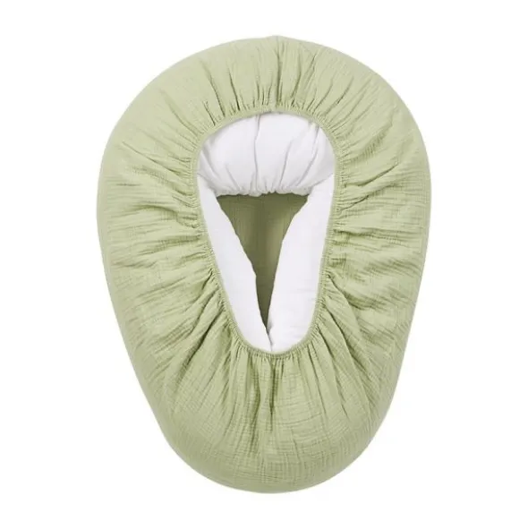 Meyco Baby Uni relaxhoes voor voedingskussen - pre-washed hydrofiel - soft olive 259.000.70.00