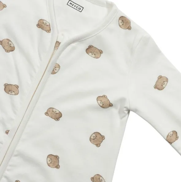 Meyco Bear Slaapzak met vaste mouw rond - 80 cm - Jersey