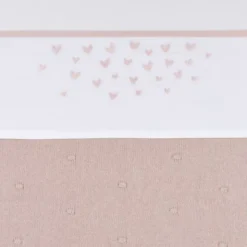Meyco Hearts Wieglaken - 75 x 100 cm - Soft Pink