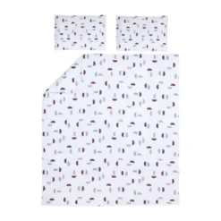 Meyco Home Dekbedovertrek Shapes Lilac 200 x 200 / 220 cm