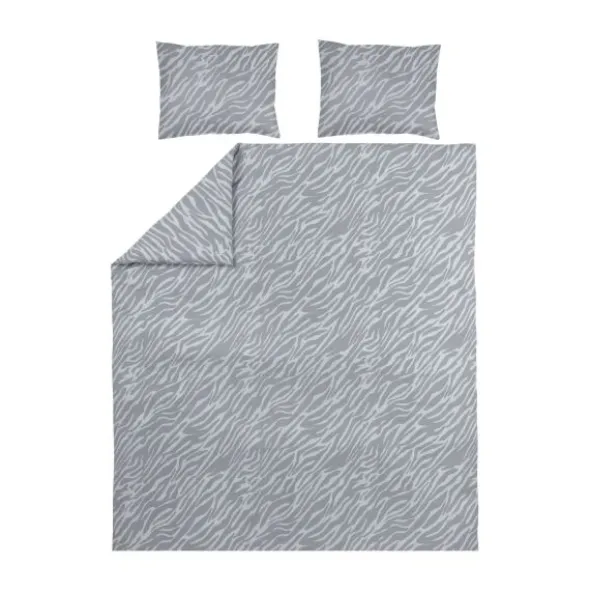 Meyco Home Dekbedovertrek Zebra Grey 200 x 200 / 220 cm