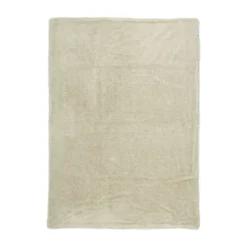 Meyco Knit Basic Fleece Wiegdeken Sand Melange 75 x 100 cm