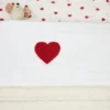Meyco Sweet Heart Ledikantlaken - 100 x 150 cm - Red