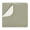 Nanami Junior Deken - Rib Knit - Eucalyptus