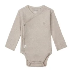 Noppies Nino Romper - Rib - Taupe Melange - Mt. 44